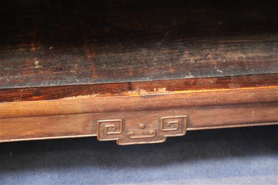 A Chinese rosewood cabinet, W.2ft 10in.